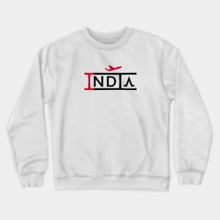 INDIA Aviation Phonetic Alphabet Pilot Airplane Crewneck Sweatshirt